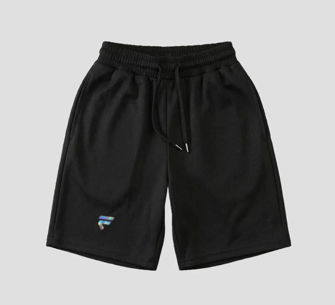 Pantaloncini Vibe neri logo olografico