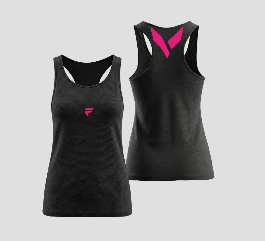 Fivers Pulse nera logo rosa