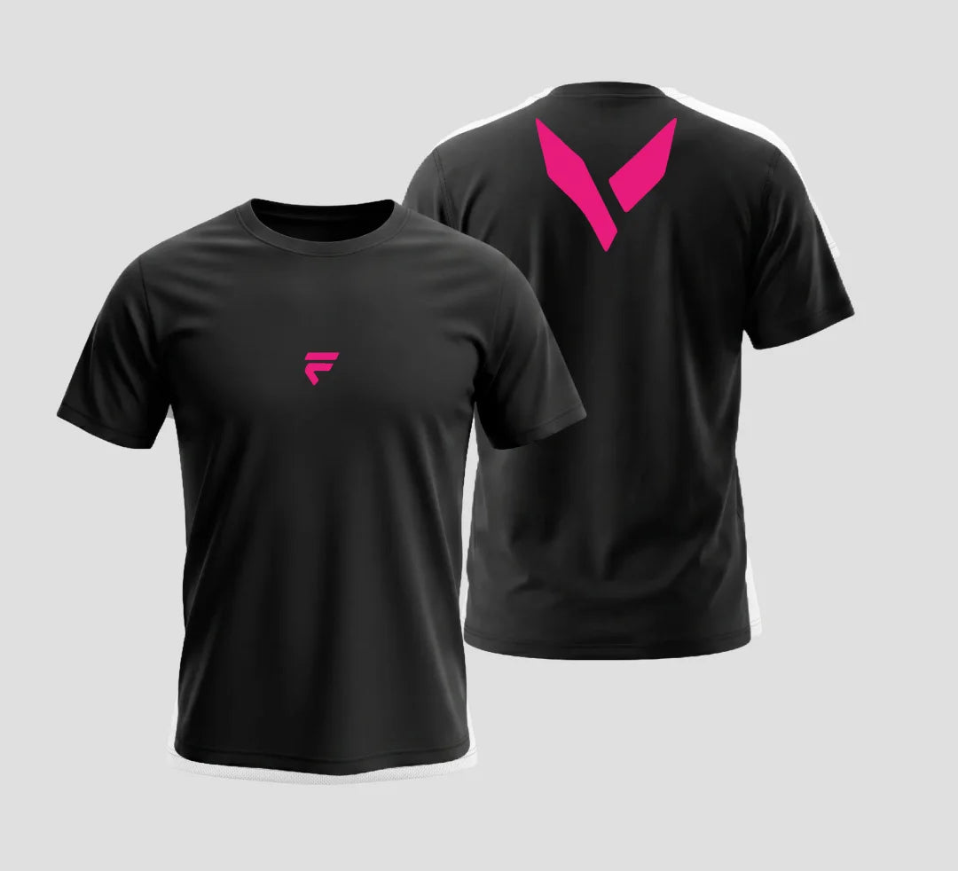 Fivers Edge nera logo rosa