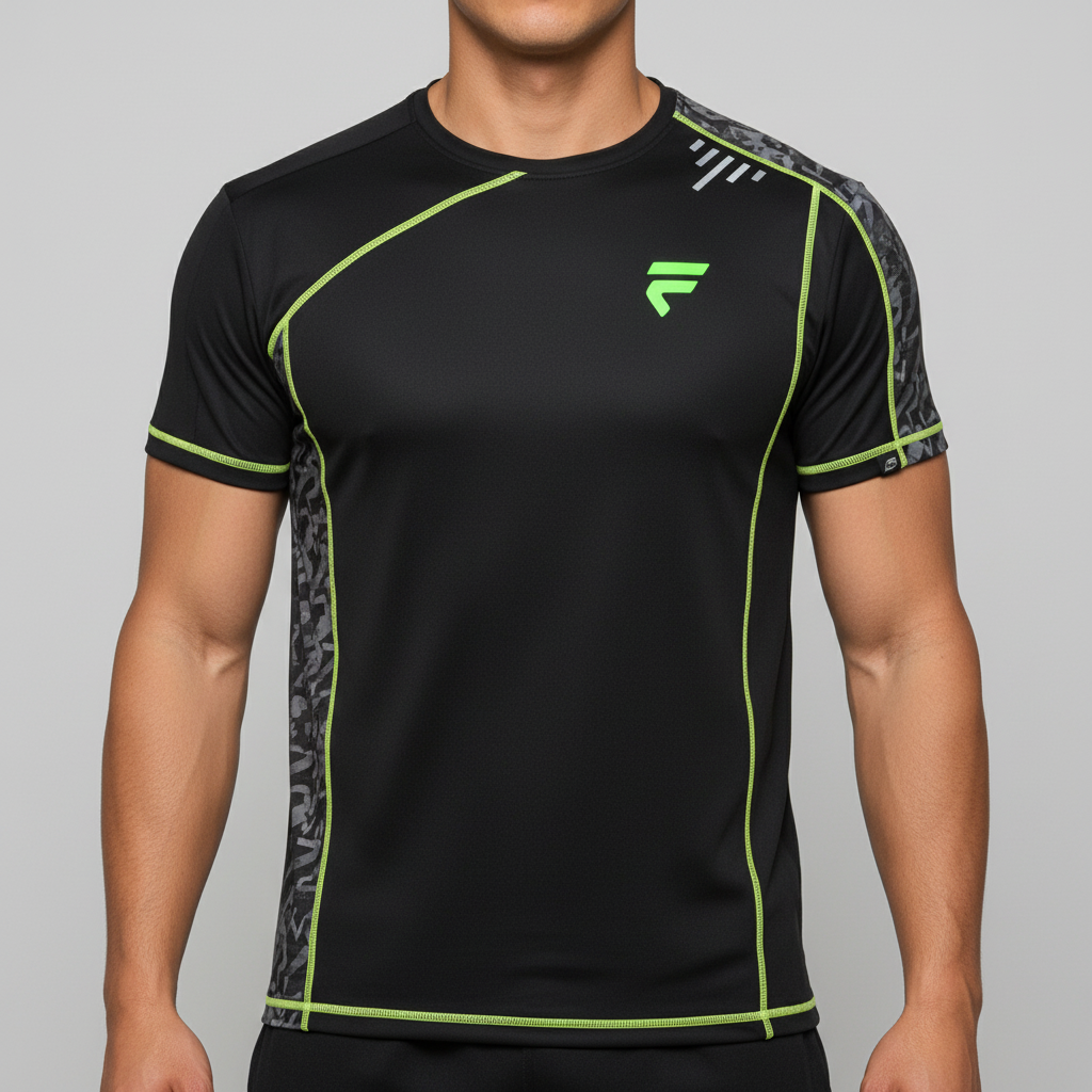 Fivers Black Camo Green Man