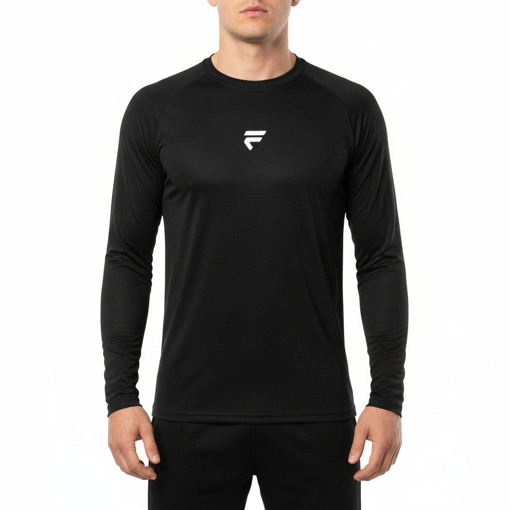 Fivers Black Long Sleeve White Clean