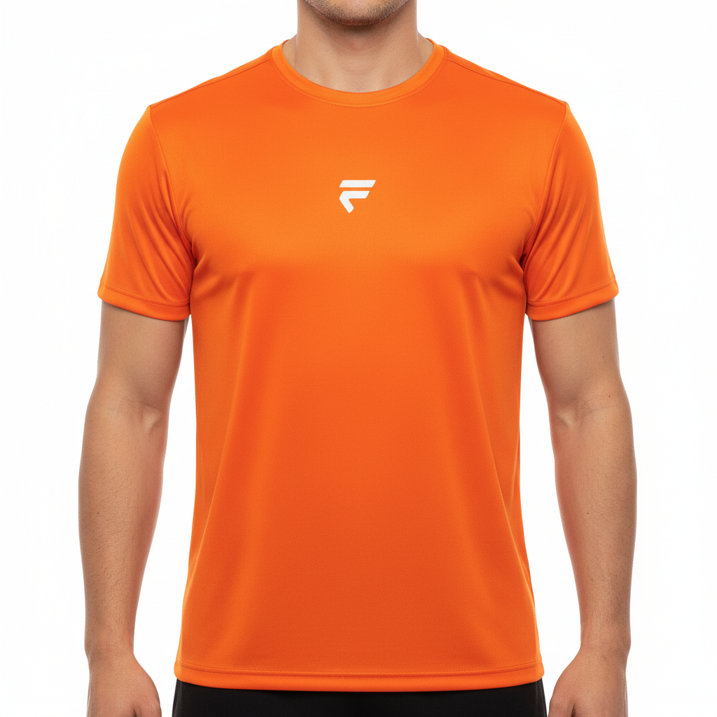 Fivers Orange White Clean Background