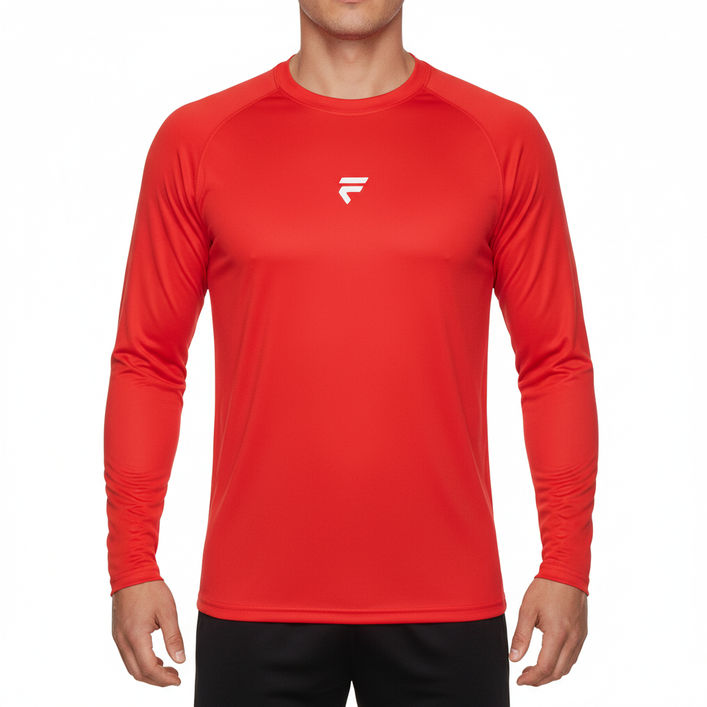 Fivers Red Long Sleeve White