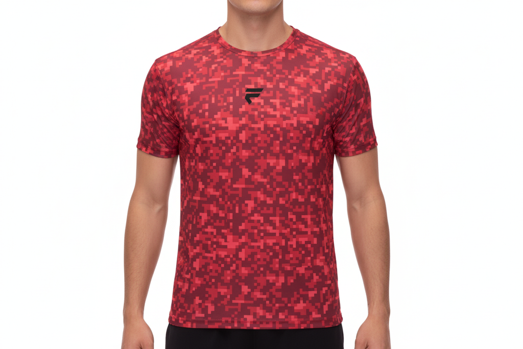 Fivers Red Pixel Camo Front Logo