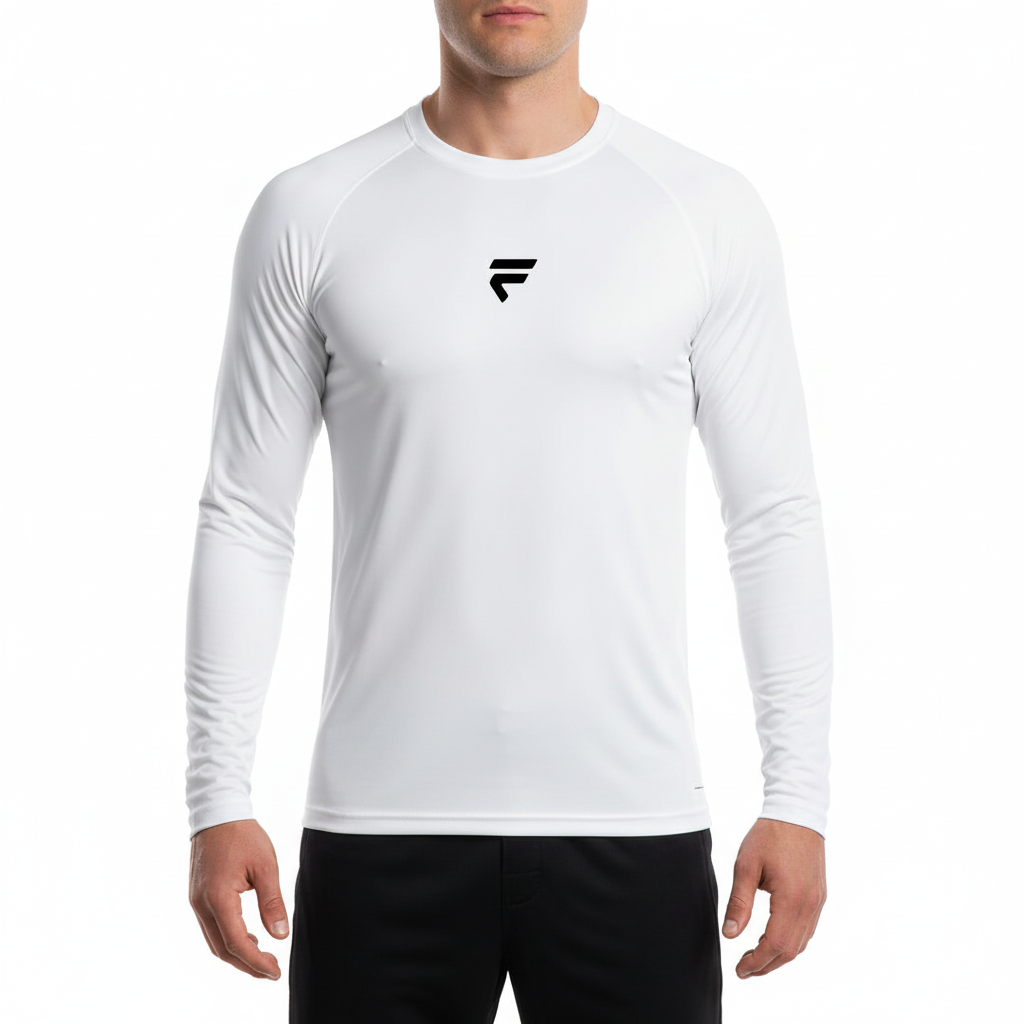 Fivers White Long Sleeve Black Real Model