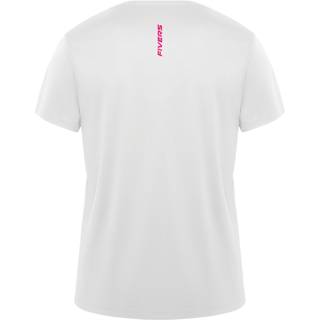 Fivers Pace donna bianco logo rosa