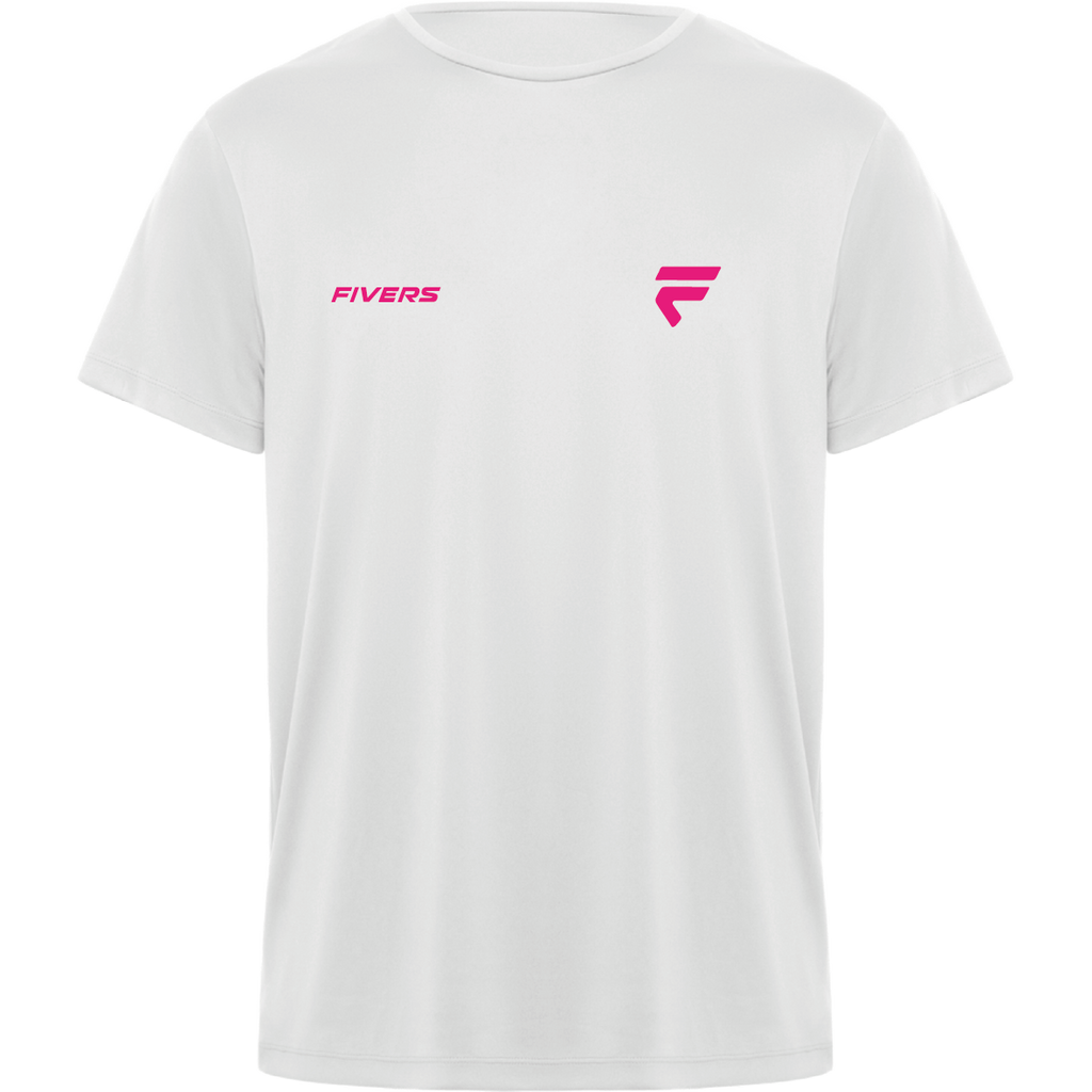 Fivers Volt donna bianca logo rosa