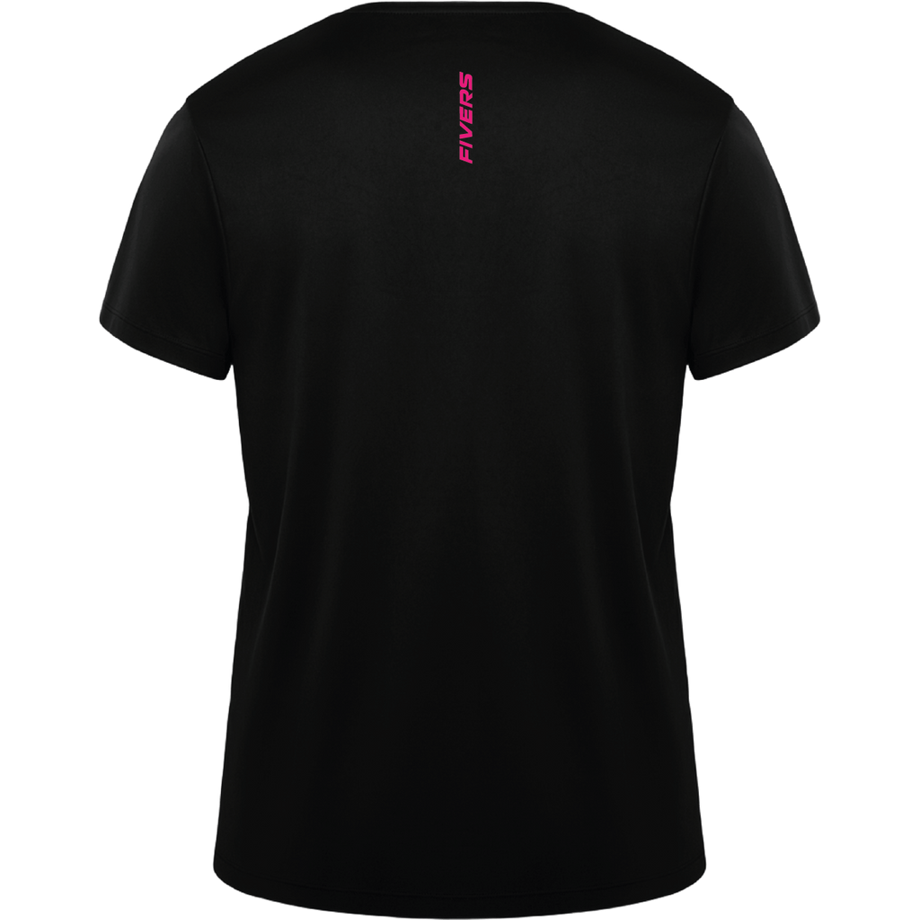 Fivers Pace donna nero logo rosa