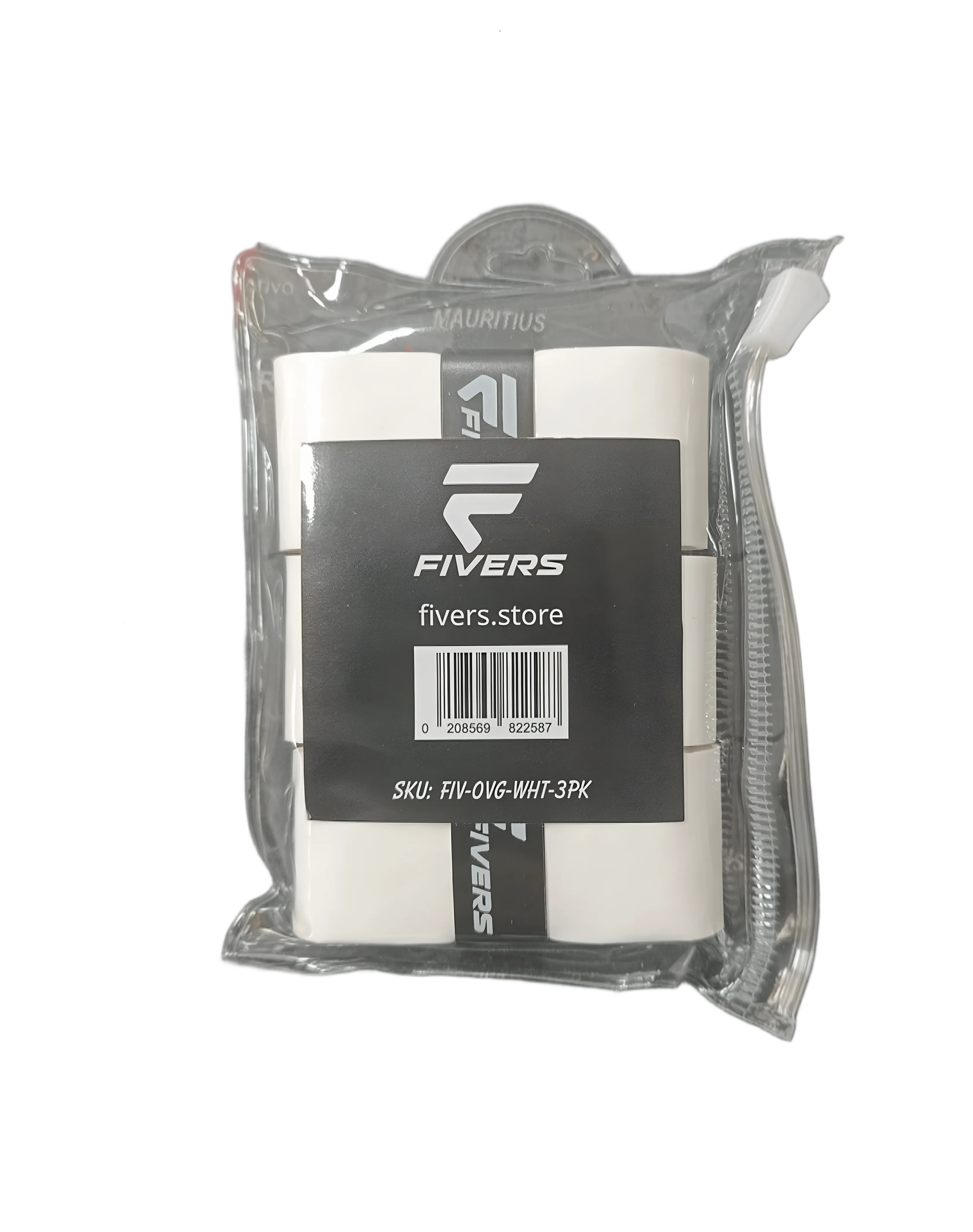 Overgrip bianco con logo (scatola da 3 pezzi)