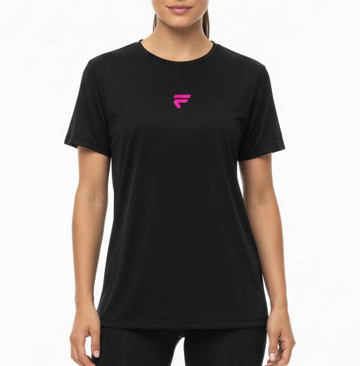 Fivers Edge nera logo rosa