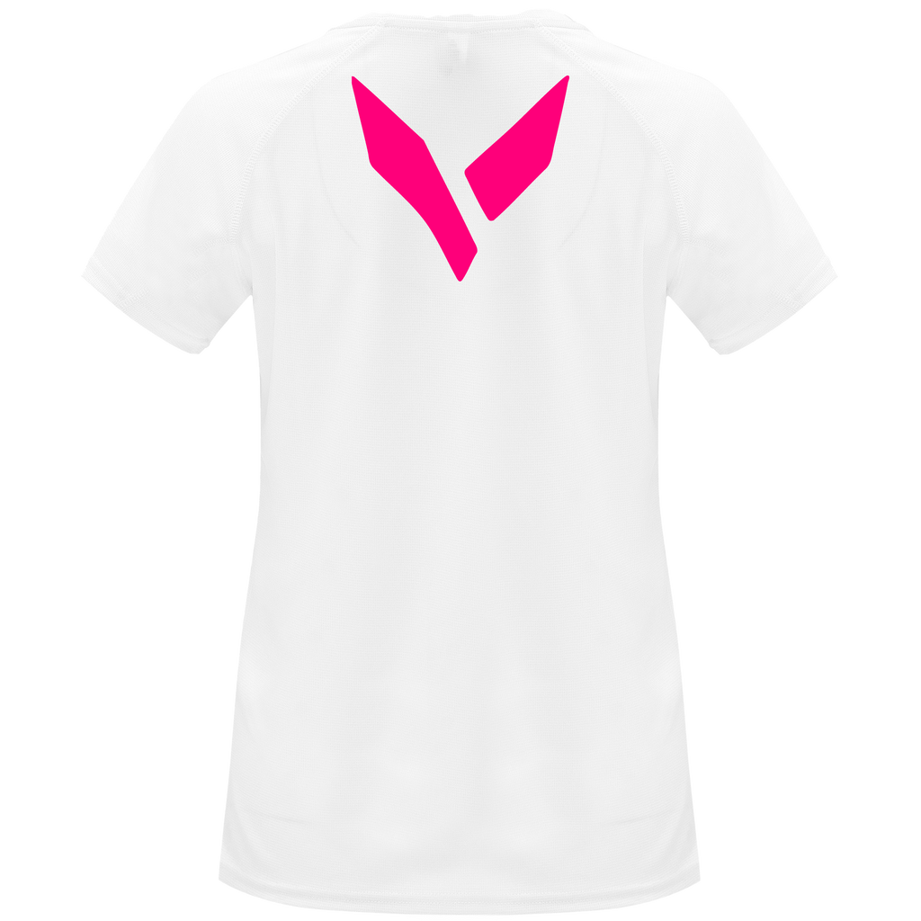 Fivers Kinetic donna bianca logo rosa