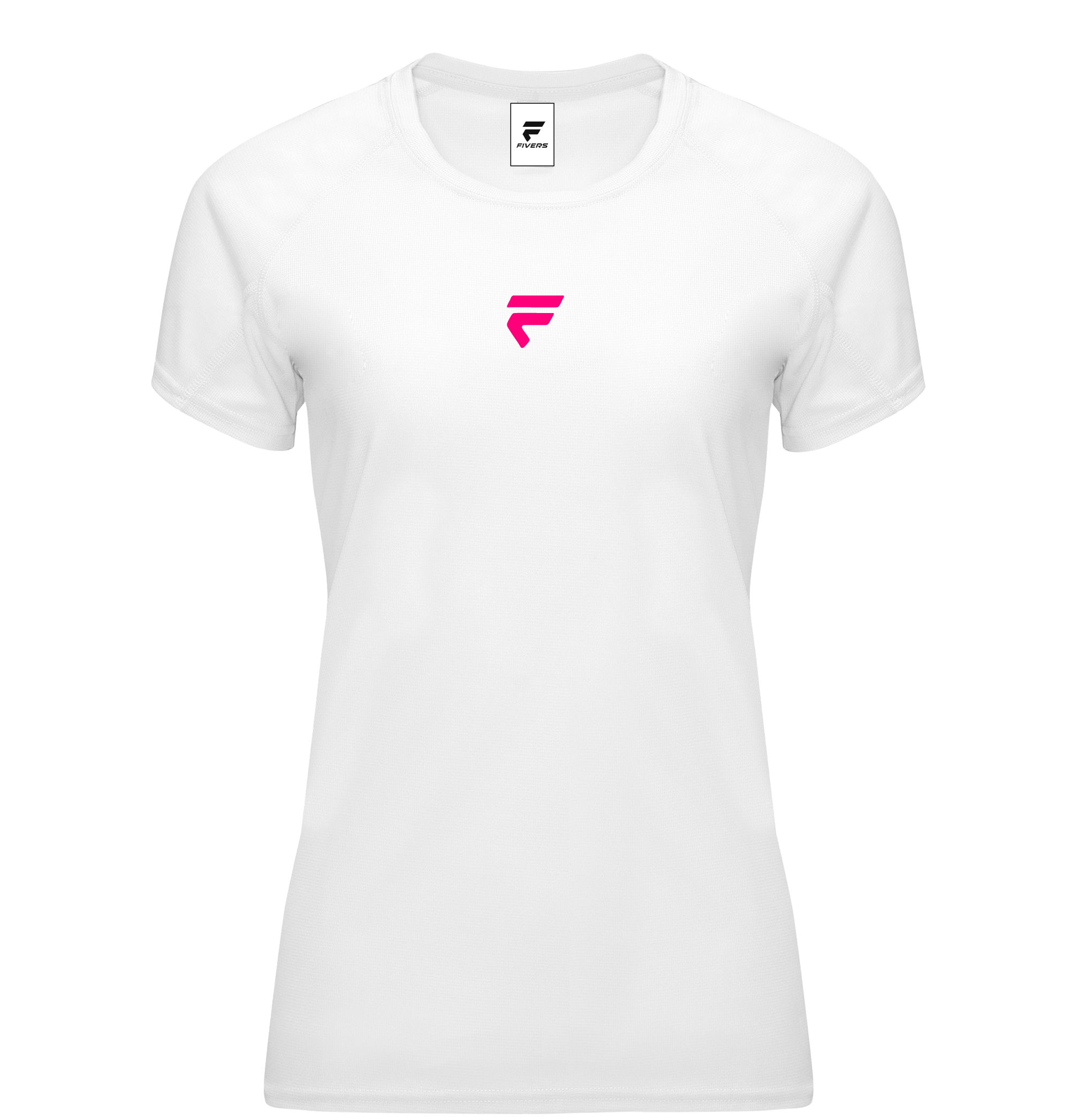 Fivers Kinetic donna bianca logo rosa